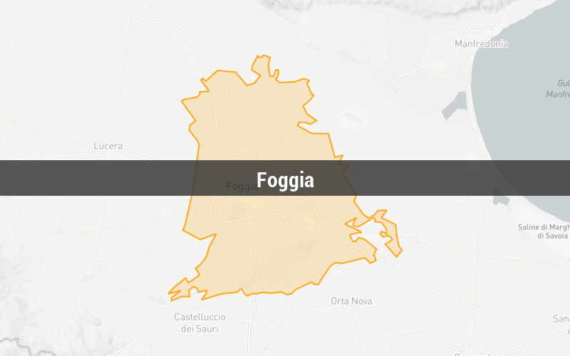 Map of Foggia