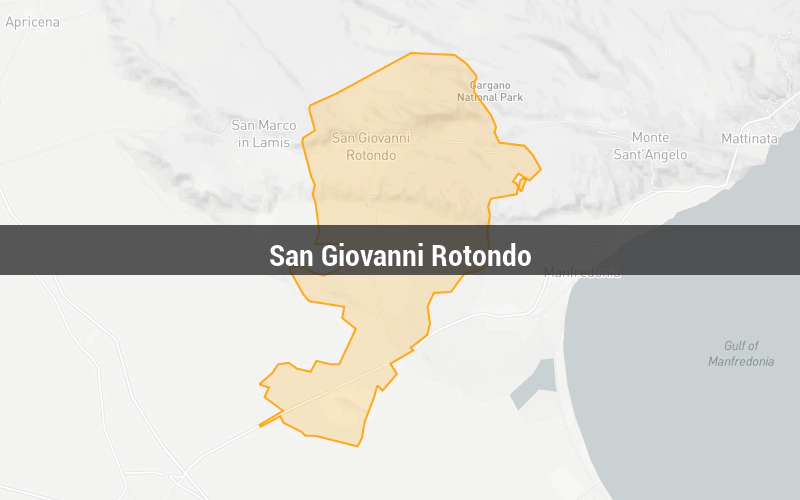 Map of San Giovanni Rotondo