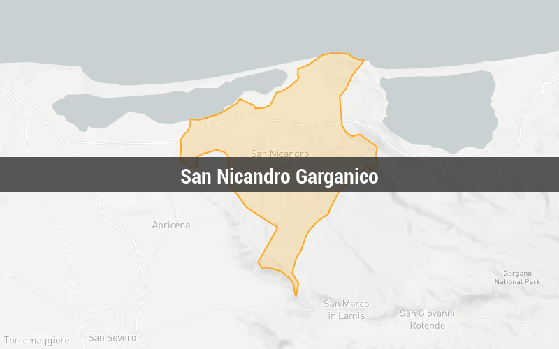 Map of San Nicandro Garganico