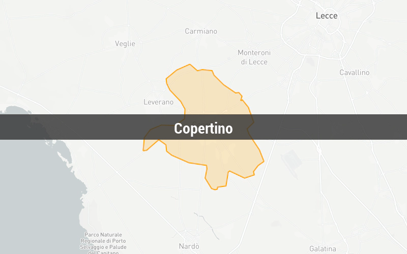 Map of Copertino