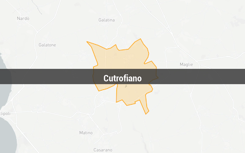Map of Cutrofiano