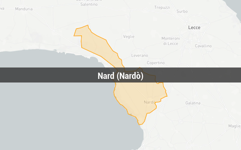 Map of Nard (Nardò)