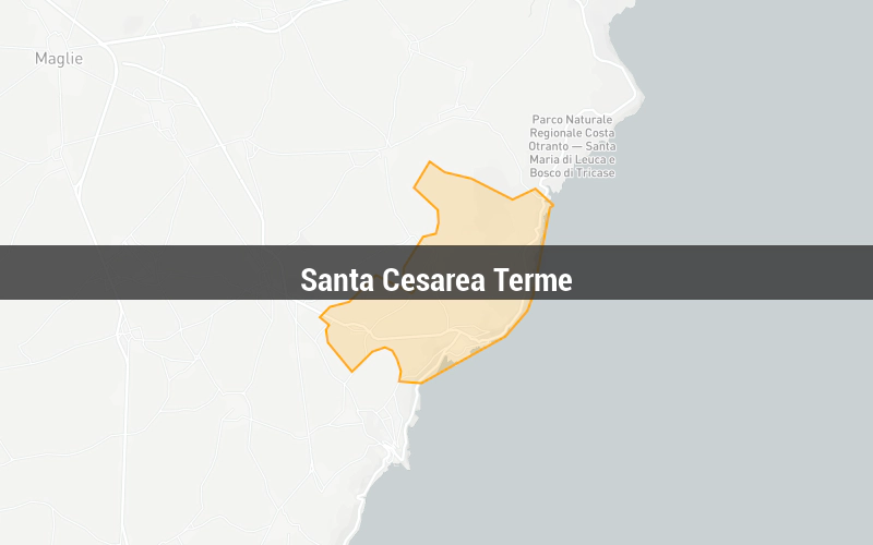 Map of Santa Cesarea Terme