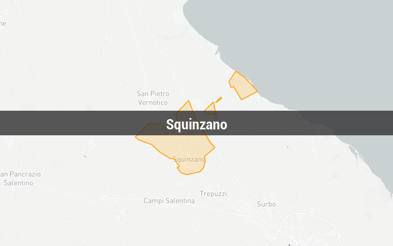 Map of Squinzano