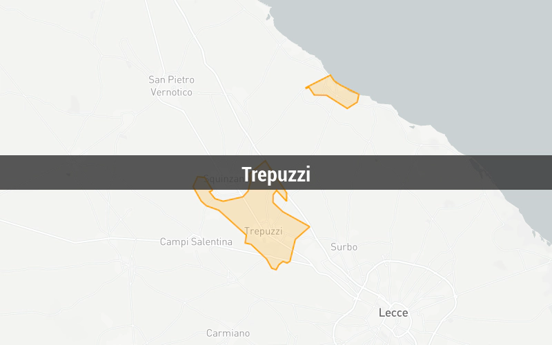 Map of Trepuzzi