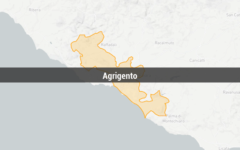 Map of Agrigento