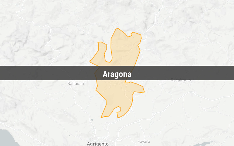 Map of Aragona