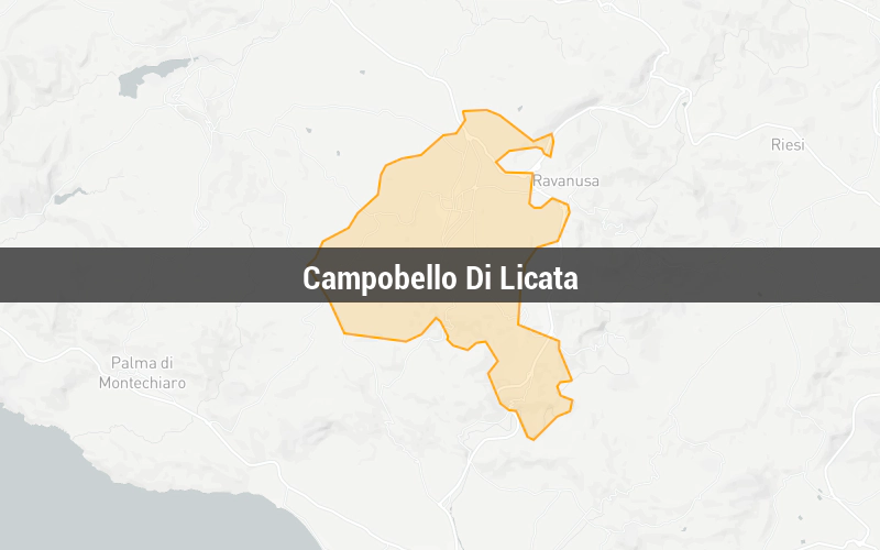 Mappa di Campobello Di Licata