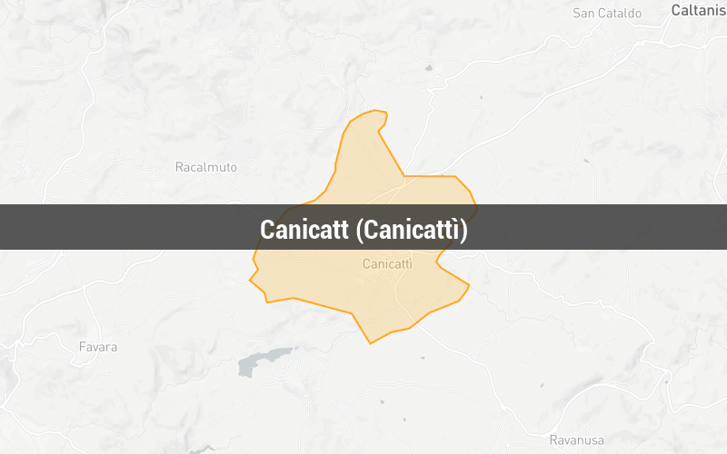 Mappa di Canicatt (Canicattì)