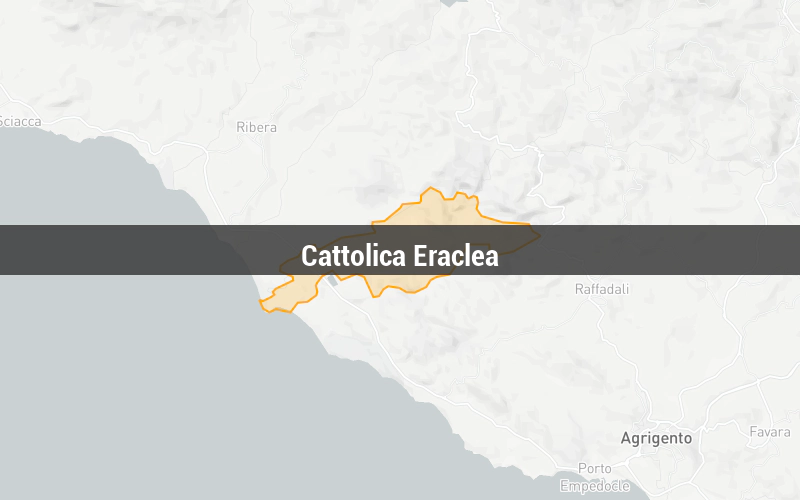 Map of Cattolica Eraclea