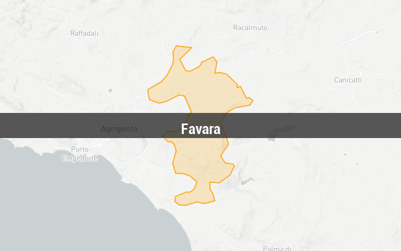 Map of Favara