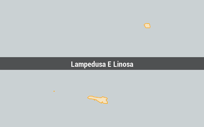 Map of Lampedusa E Linosa