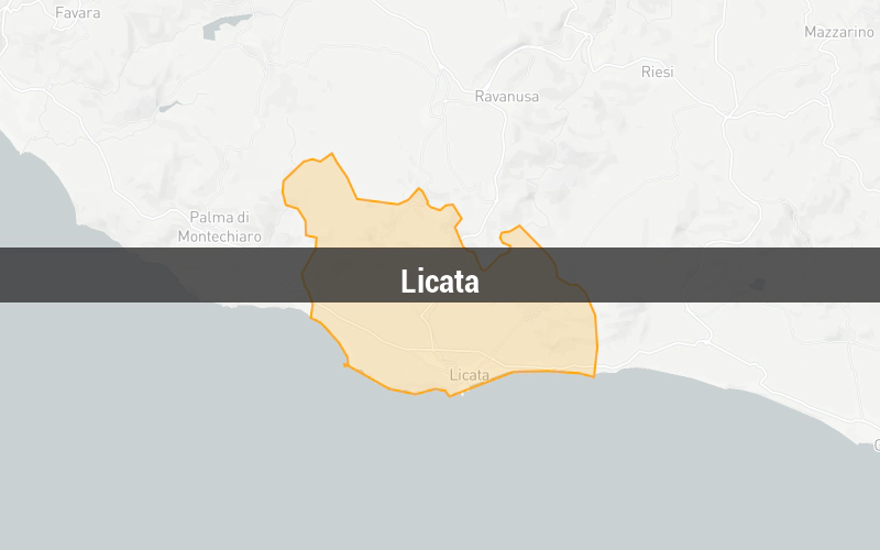 Map of Licata