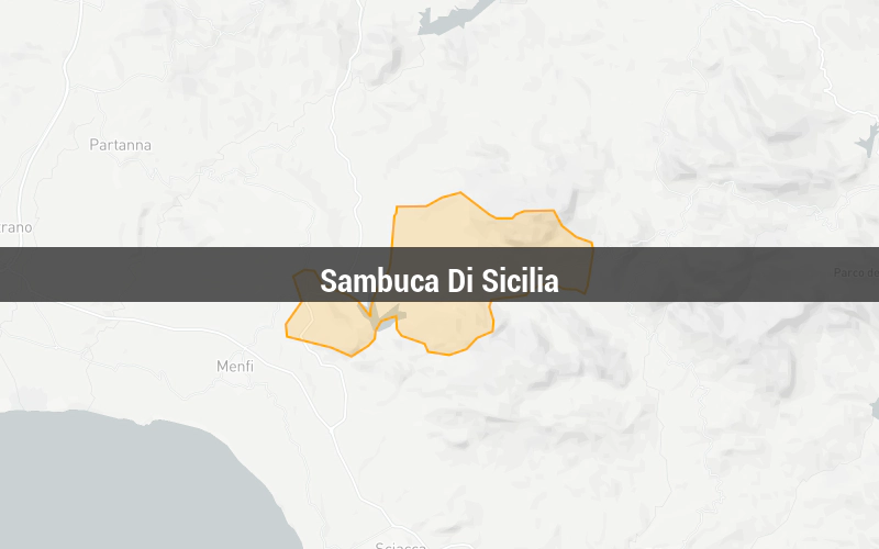 Map of Sambuca Di Sicilia