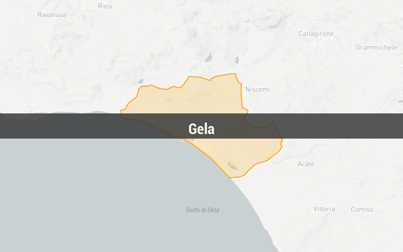 Map of Gela