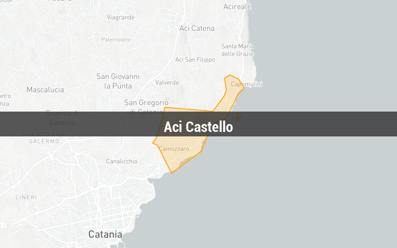 Map of Aci Castello