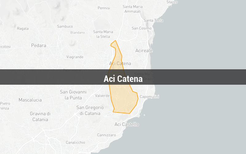 Map of Aci Catena