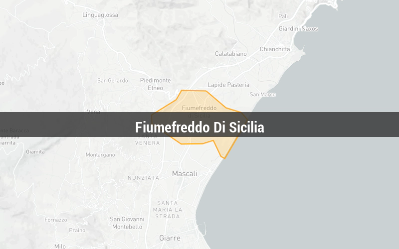 Map of Fiumefreddo Di Sicilia