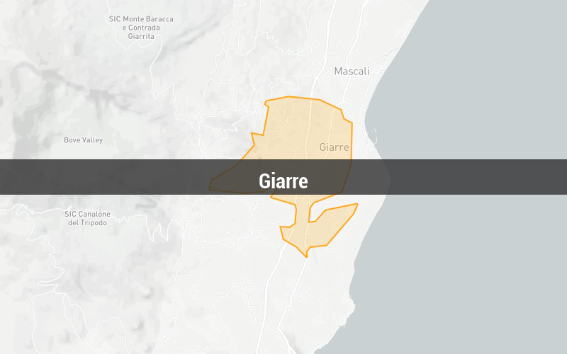 Map of Giarre
