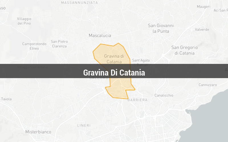 Mappa di Gravina Di Catania