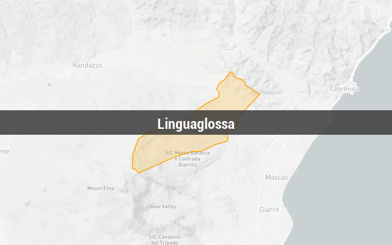 Map of Linguaglossa
