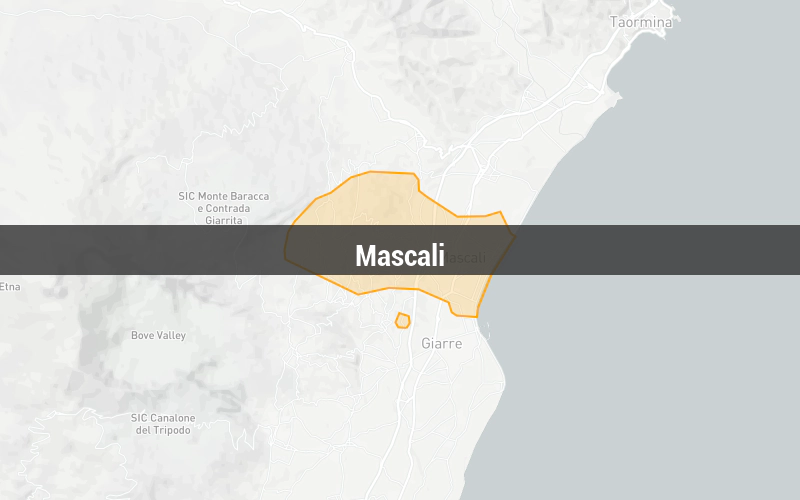 Map of Mascali