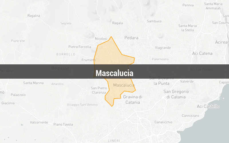 Map of Mascalucia