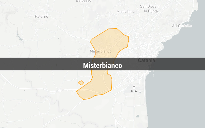 Map of Misterbianco