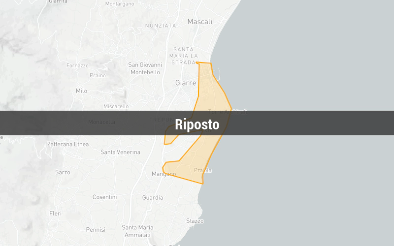 Map of Riposto