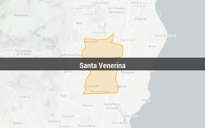 Map of Santa Venerina