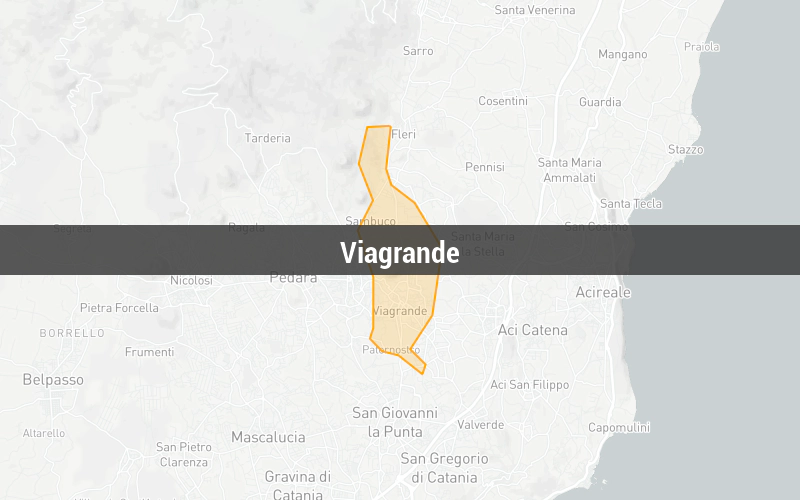 Map of Viagrande