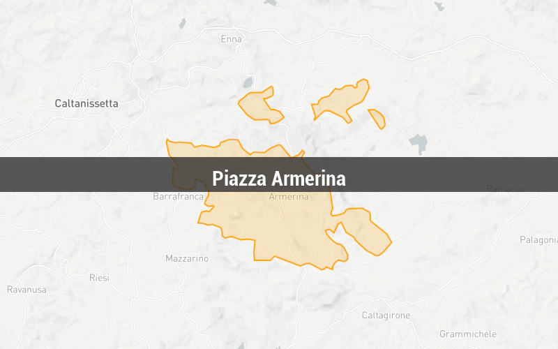 Map of Piazza Armerina
