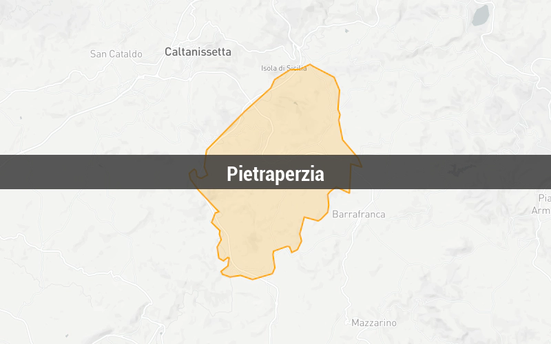 Map of Pietraperzia