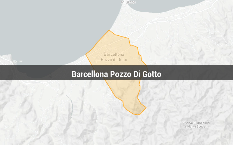 Map of Barcellona Pozzo Di Gotto