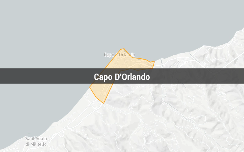 Map of Capo D'Orlando