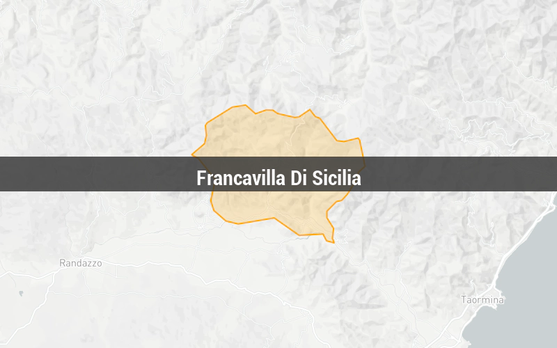 Map of Francavilla Di Sicilia