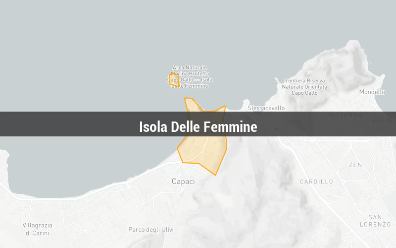 Map of Isola Delle Femmine