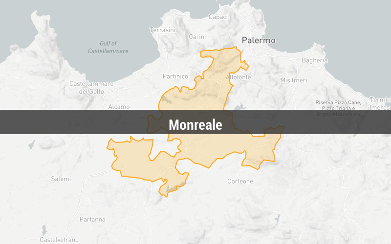 Map of Monreale