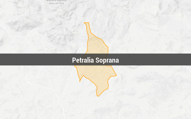 Map of Petralia Soprana