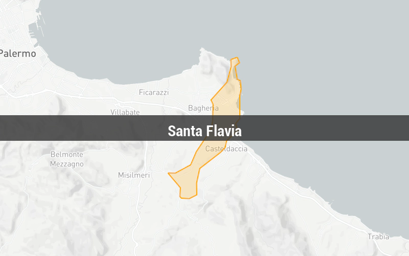 Map of Santa Flavia