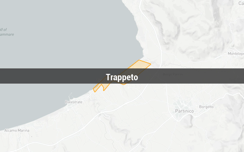 Map of Trappeto