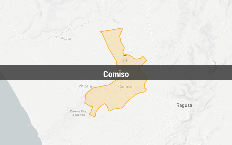 Map of Comiso