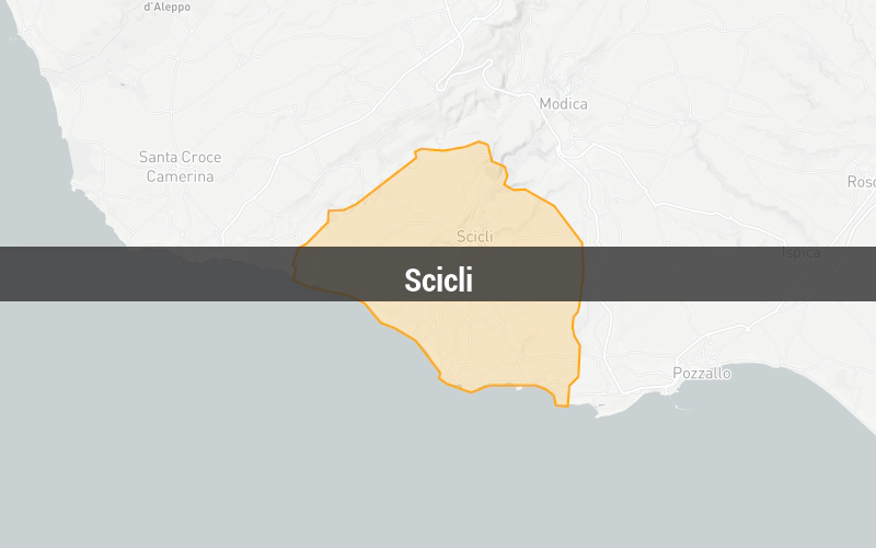 Map of Scicli