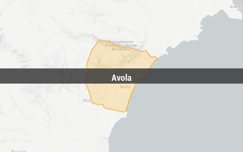 Map of Avola