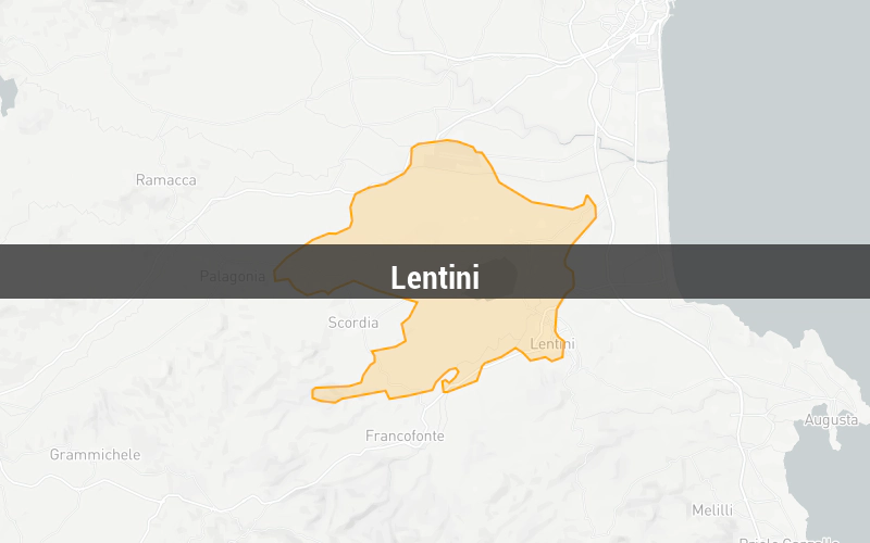 Map of Lentini