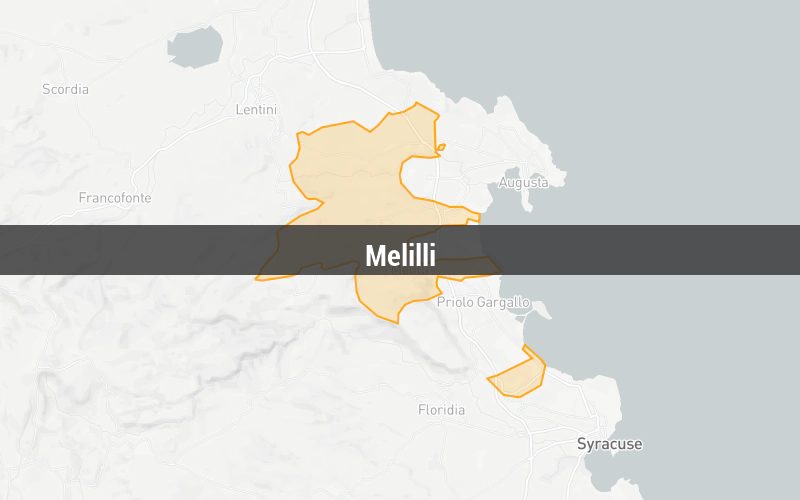 Map of Melilli