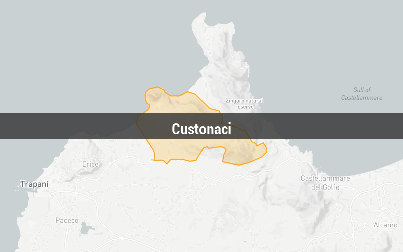 Map of Custonaci