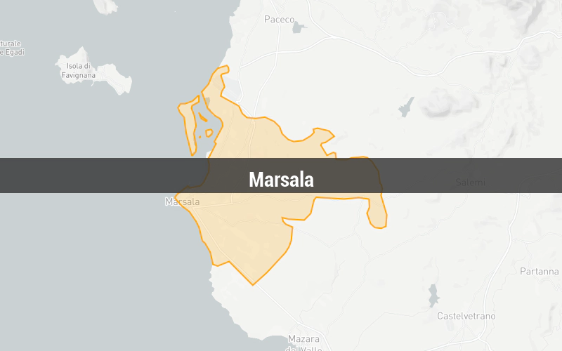 Map of Marsala