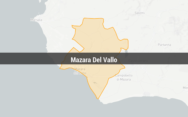 Map of Mazara Del Vallo