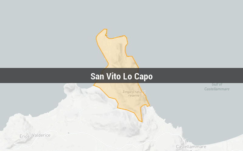 Map of San Vito Lo Capo